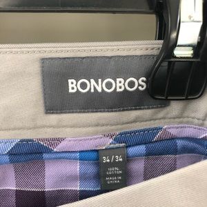 Bonobos Men’s chinos. Gray color 34/34